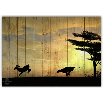 Картины Африка - Охота, Африка, Creative Wood